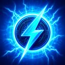 Blue bolt lightning Icon