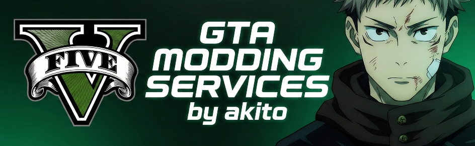 GTA MODDING SERVICES ʙʏ ᴀᴋɪᴛᴏ Discord Server Banner