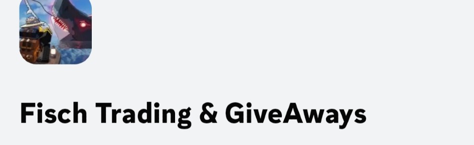 Fisch Trading & GiveAways Discord Server Banner