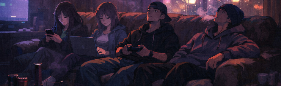 Late Night Internet Couch 18+ Discord Server Banner