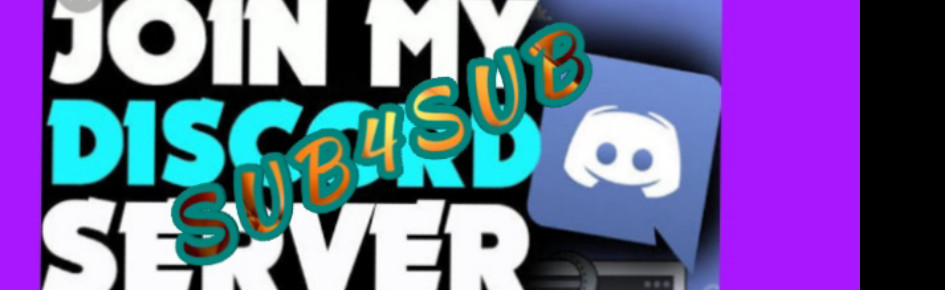 SUB4SUB Discord Server Banner