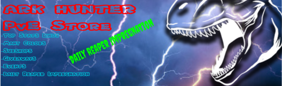 Ark Hunter PvE Store Discord Server Banner