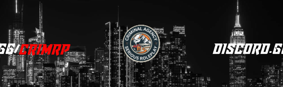 Criminal Agency Roleplay Discord Server Banner