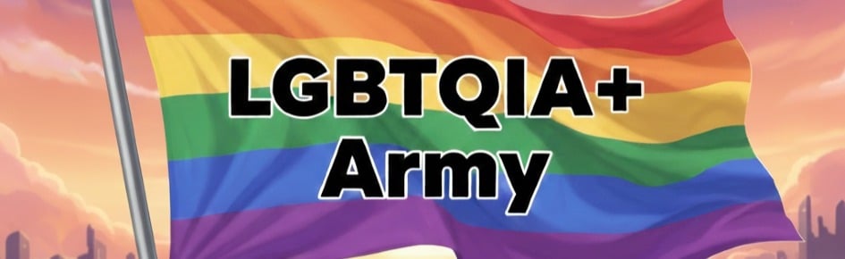 LGBTQIA+ Army Discord Server Banner
