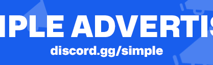 Simple Advertising Discord Server Banner