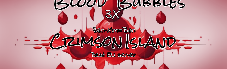 BLOODBUBBLES CRIMSON ISLAND Discord Server Banner
