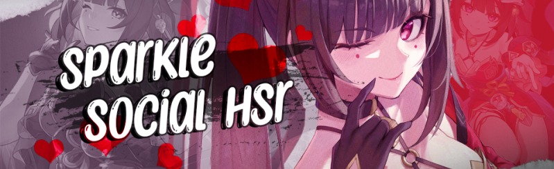 @ sparkle   ♡   social   ♡   hsr Discord Server Banner