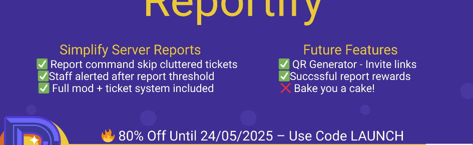 Reportify Discord Server Banner
