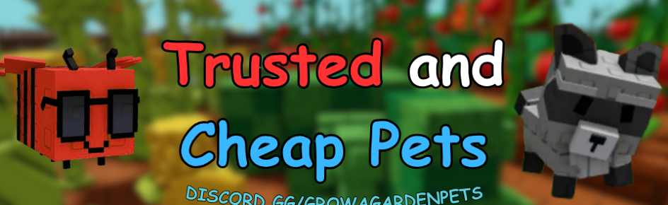 Grow A Garden Store | Cheap pets Discord Server Banner