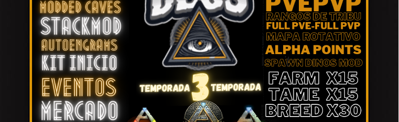 DEOS ARK ASA|ASE Discord Server Banner