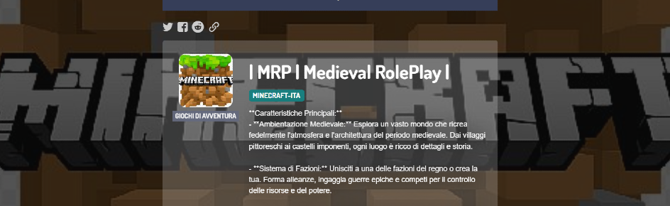 | MRP | Medieval RolePlay | Discord Server Banner