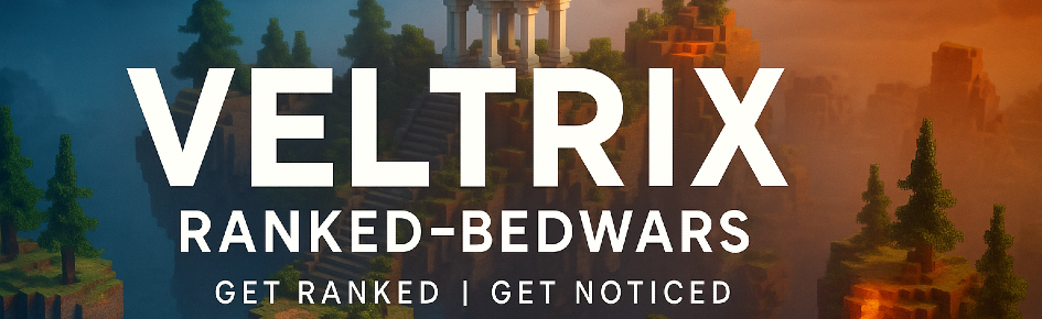 Veltrix Ranked Bedwars Discord Server Banner