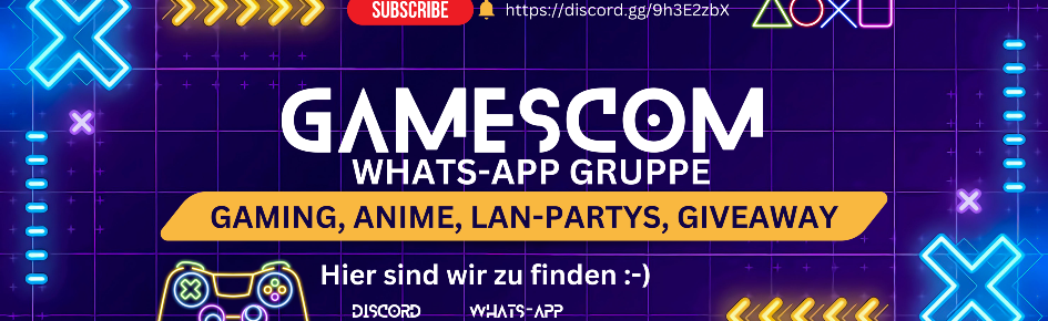 Gamescom Whats-App Gruppe Discord Server Banner