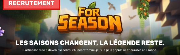 ForSeason - Serveur Minecraft Discord Server Banner