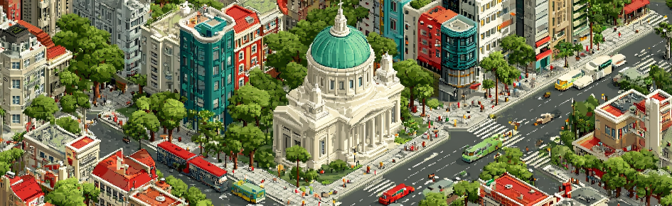 The Pixel Town Hall Discord Server Banner