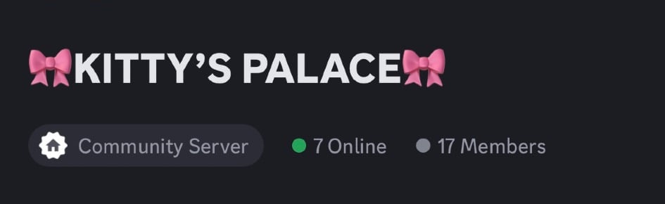 kittys palace Discord Server Banner