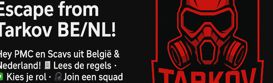 Escape from Tarkov NL/BE –ACTIEF Discord Server Banner