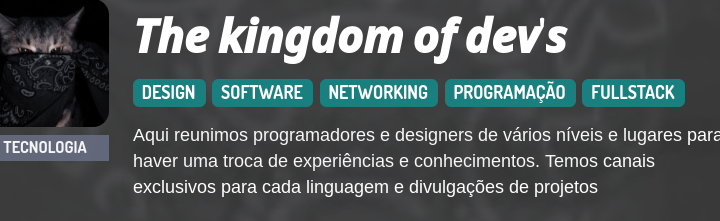 programação Discord Server Banner