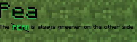 Pea (Minecraft Discord server) Discord Server Banner