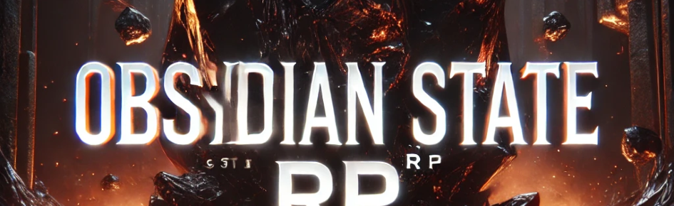 Obsidian state roleplay Discord Server Banner