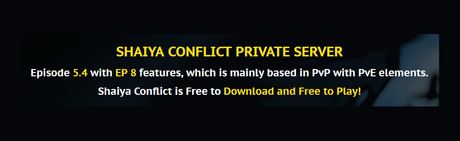 Shaiya Conflict Discord Server Banner