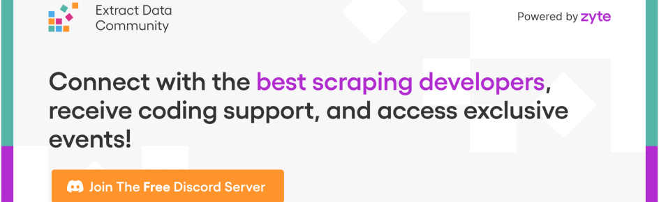 Extract Data Community Discord Server Banner