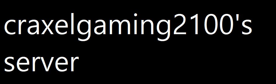 Craxelgaming2100's server Discord Server Banner