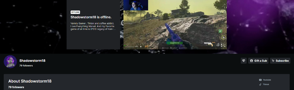 Shadow Storm's Stream Discord Server Banner