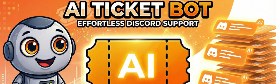 AI Ticket Bot Discord Server Banner