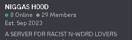 NIGGAS H00D Discord Server Banner