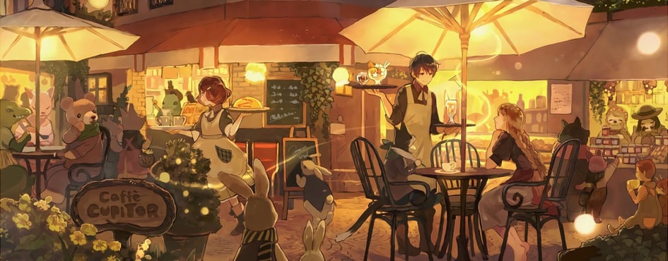 Phantasy Café ✨☕ Discord Server Banner