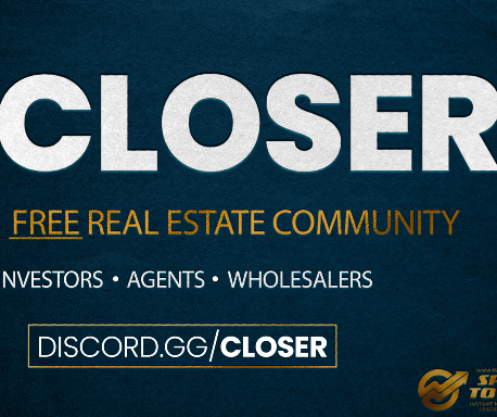 Real Estate Discord - CLOSER Small Banner