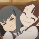 Anime and Hugs Icon